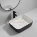 Раковина накладна MIXXUS PREMIUM DIVERSE-0110 MARBLE-BLACK 500х390х130mm (MP6517)