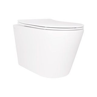 Унитаз подвесной Qtap Scorpio безободковый Ultra Quiet с сиденьем Soft-close QT14332380ASW