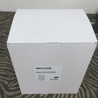 Мусорное ведро с плавным закрытием квадратное Mixxus Style-TC0106 SS Color 6л цвет нержавейка (MI7092)