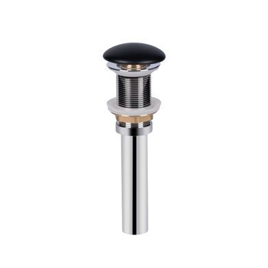 Раковина-чаша Qtap Tern 500х350х145 Matt black с донным клапаном QT1711A055MB