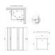 Душевая кабина Lidz Wawel SC100x80.SAT.LOW.FR, стекло Frost 5 мм + Lidz Душевой поддон KAPIELKA ST100x80х14