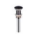 Раковина-чаша Qtap Tern 500х350х145 Matt black с донным клапаном QT1711A055MB