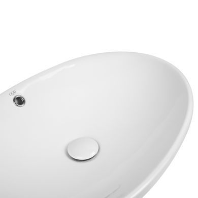 Раковина-чаша Qtap Dove 625х415х150 White с донным клапаном QT06113077W