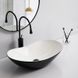 Раковина накладна Mixxus Premium WAVE-0105 WHITE-BLACK 620х360х160mm (MP6558)