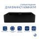 Комплект Qtap Nando LT: Раковина подвесная прямоугольная 500х420х130 мм Matt Black + Донный клапан PU03O
