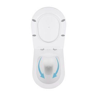 Унитаз подвесной Qtap Swan безободковый с сиденьем Soft-close QT16335178W
