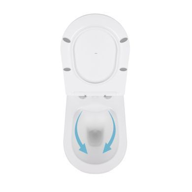 Унитаз подвесной Qtap Swan безободковый с сиденьем Soft-close QT16335178W