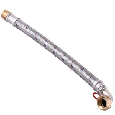 Шланг антивібраційний кутовий SOLOMON 1&Prime; ЗВ 0,8м HS3001