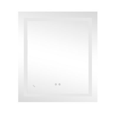 Дзеркало Lidz Kubis 700х800 з LED-підсвічуванням Touch, з антизапотіванням, з диммером, рег. яскравості Reverse LD78LF9048070