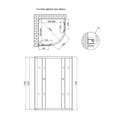 Душевая кабина Lidz Latwa SC90x90.SAT.MID.FR, стекло Frost 4 мм без поддона