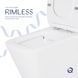 Унитаз напольный Qtap Crow Eco безободковый с сиденьем Soft-close QTCRO27W48750