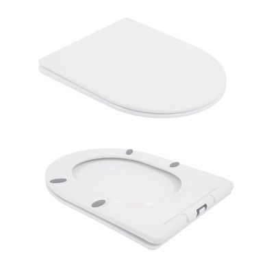 Унитаз напольный Qtap Swan Eco Ultra Quiet с сидением Soft-close 640x360x835 мм QTSWA27W48748 White
