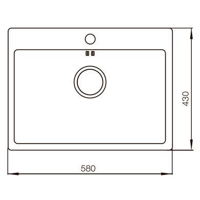 Мийка MIXXUS MX5843-200x1.0-SATIN (MX0575)
