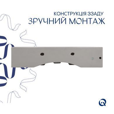 Комплект Qtap Nando LT: Раковина подвесная прямоугольная 610х420х140 мм White + Донный клапан PU02O