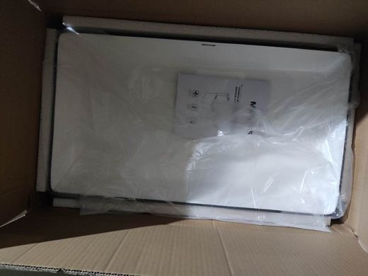 Раковина накладна Mixxus Premium QUADRO-0107 EDGE BLACK 600х340х110mm (MP6521)