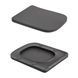 Унитаз подвесной Tern Ultra Quiet 490&times;365&times;325&nbsp;мм, Anthracite, с сиденьем Slim Duroplast / Soft-close / Quick Release QT17332303ASAN Qtap