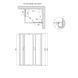 Душевая кабина Lidz Wawel SC100x80.SAT.LOW.FR, стекло Frost 5 мм без поддона