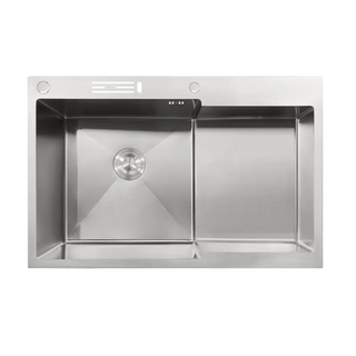 Мийка MIXXUS MH7849L-HK SS COLOR (MH7849L-HK NANO-SILVER)(3.0/0.9) з н.ст "Глибоке крило" з підст. під ножі(нерж.) (MX1935)