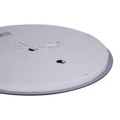 Дзеркало Lidz Aria R600 з LED-підсвічуванням Touch, з антизапотіванням, з диммером, рег.