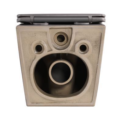 Унитаз подвесной Robin Ultra Quiet 490&times;365&times;325&nbsp;мм, Stone Grey, с сиденьем Slim Duroplast / Soft-close / Quick Release QT13332381АSSG Qtap