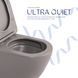 Унитаз подвесной Robin Ultra Quiet 490&times;365&times;325&nbsp;мм, Stone Grey, с сиденьем Slim Duroplast / Soft-close / Quick Release QT13332381АSSG Qtap