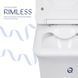 Унитаз-компакт Qtap Kalao безободковый с сиденьем Soft-close QT08221213AW