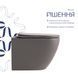 Унитаз подвесной Robin Ultra Quiet 490&times;365&times;325&nbsp;мм, Stone Grey, с сиденьем Slim Duroplast / Soft-close / Quick Release QT13332381АSSG Qtap