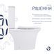 Унитаз-компакт Qtap Kalao безободковый с сиденьем Soft-close QT08221213AW