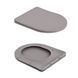 Унитаз подвесной Robin Ultra Quiet 490&times;365&times;325&nbsp;мм, Stone Grey, с сиденьем Slim Duroplast / Soft-close / Quick Release QT13332381АSSG Qtap
