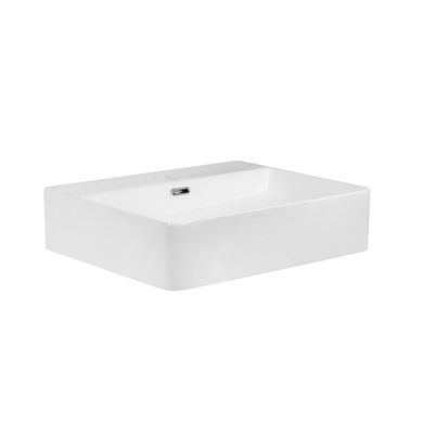Раковина Qtap Nando LT 500х420х130 White с донным клапаном QT12112173SW