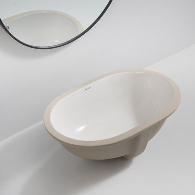 Раковина врізна під стільницю MIXXUS PREMIUM ELLIPSE-1701 570х385х205mm з переливом (MP6566)