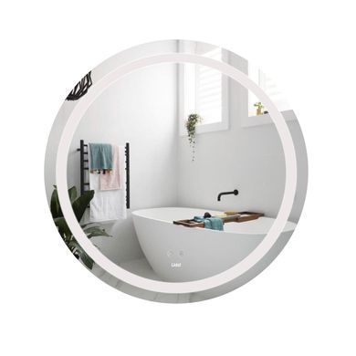 Дзеркало Lidz Aria R800 з LED-підсвічуванням Touch, з антизапотіванням, з диммером, рег.