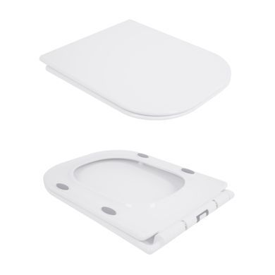 Унитаз-компакт Qtap Nando безободковый с сиденьем Soft-close QT12221222AW