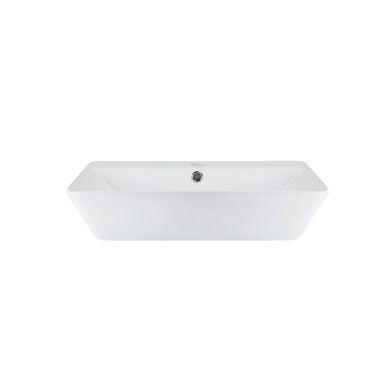 Комплект Qtap Virgo: Раковина подвесная прямоугольная 600x420x140 мм White + Донный клапан PU02O