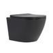 Унитаз подвесной Robin Ultra Quiet 490&times;365&times;325&nbsp;мм, Anthracite, с сиденьем Slim Duroplast / Soft-close / Quick Release QT13332381АSAN Qtap