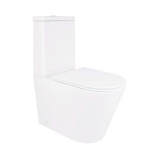Унитаз-компакт Qtap Scorpio безободковый Ultra Quiet с сиденьем Soft-close QT14226088AW