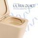 Унитаз подвесной Tern Ultra Quiet 490&times;365&times;325&nbsp;мм, Beige, с сиденьем Slim Duroplast / Soft-close / Quick Release QT17332303ASSB Qtap