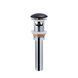 Раковина Qtap Nando LT 500х420х120 Matt black с донным клапаном QT12112173SMBMB
