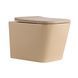 Унитаз подвесной Tern Ultra Quiet 490&times;365&times;325&nbsp;мм, Beige, с сиденьем Slim Duroplast / Soft-close / Quick Release QT17332303ASSB Qtap