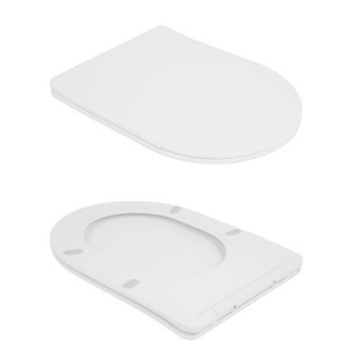 Унитаз-компакт Qtap Robin Ultra Quiet безободковый с сиденьем Soft-close QT13226089AW