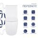 Унитаз-компакт Qtap Robin Ultra Quiet безободковый с сиденьем Soft-close QT13226089AW