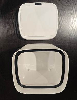 Мусорное ведро сенсорное прямоугольное Mixxus Wave-TC0212 White 12 л (цвет белый) (MI8403)
