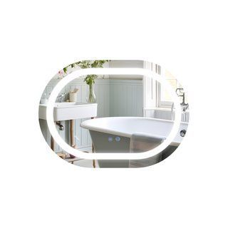 Дзеркало Qtap Gemini 500х700 з LED-підсвічуванням Touch, з антизапотіванням, з диммером, рег. темп. кольори (3000-6500K) Reverse QT2578R5070