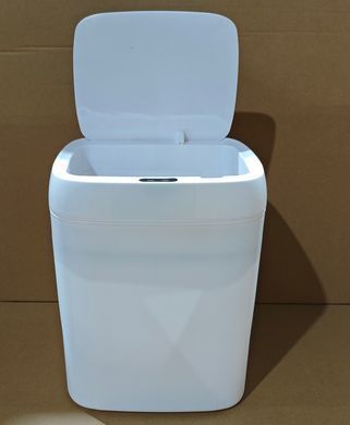 Мусорное ведро сенсорное прямоугольное Mixxus Wave-TC0212 White 12 л (цвет белый) (MI8403)