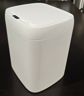 Мусорное ведро сенсорное прямоугольное Mixxus Wave-TC0212 White 12 л (цвет белый) (MI8403)