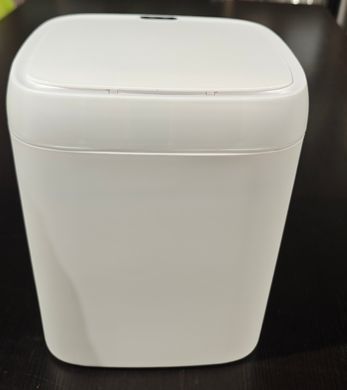 Мусорное ведро сенсорное прямоугольное Mixxus Wave-TC0212 White 12 л (цвет белый) (MI8403)