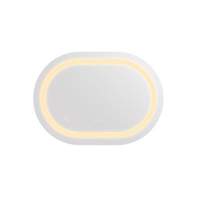 Дзеркало Qtap Gemini 500х700 з LED-підсвічуванням Touch, з антизапотіванням, з диммером, рег. темп. кольори (3000-6500K) Reverse QT2578R5070