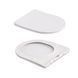 Унитаз подвесной Robin Ultra Quiet 490&times;365&times;325&nbsp;мм, Marble, с сиденьем Slim Duroplast / Soft-close / Quick Release QT13332381АSMR Qtap