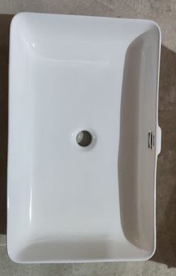 Раковина накладна Mixxus Premium QUADRO-0209 600х370х140mm з переливом (MP6522)