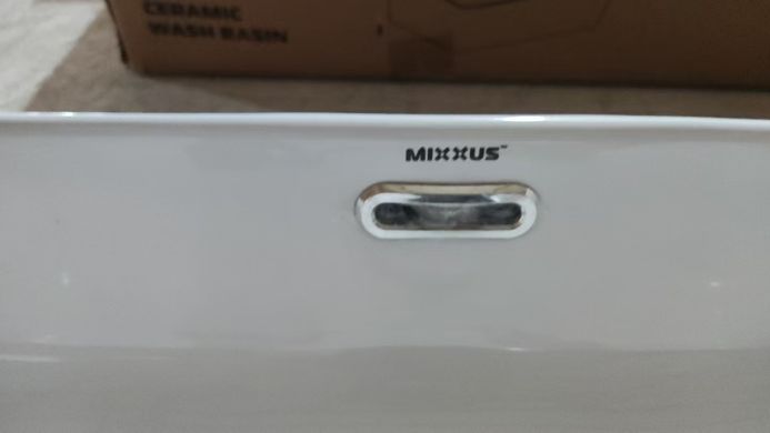 Раковина накладна Mixxus Premium QUADRO-0209 600х370х140mm з переливом (MP6522)
